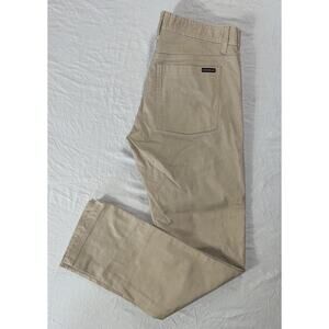 Oakley Slim Fit '50's Pant' 5-Pocket Stretch Canvas Jeans. Beige, Men's 32X32.
